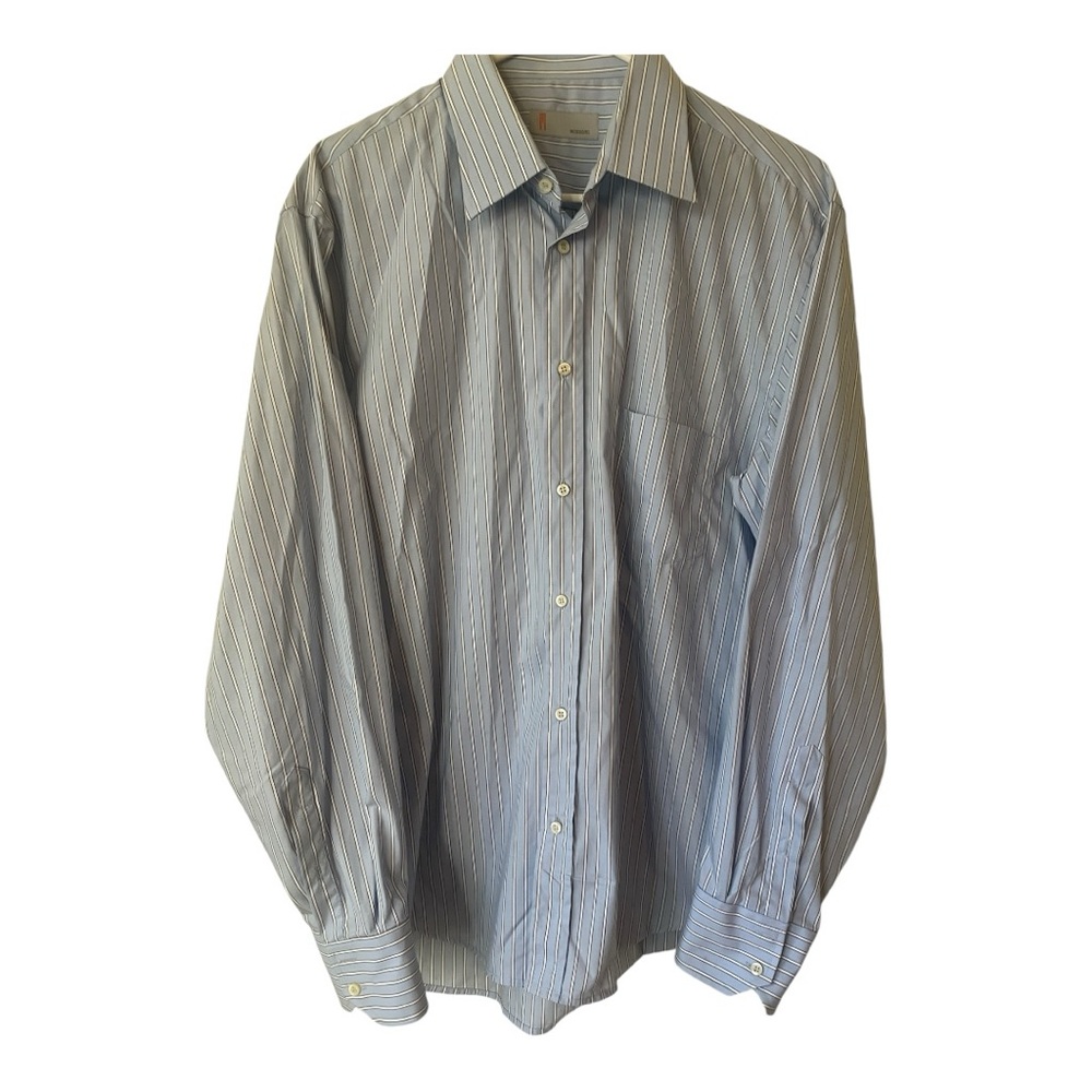 Missoni Y2K Pencil Striped Dress Shirt Size L 16.5/42